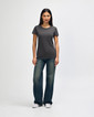Ladies T-Shirt 5000L Full (Charcoal)