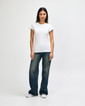 64000L Women's T-Shirt Full Length (White)