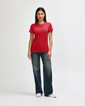 64000L Women's T-Shirt Full Length (Red)