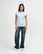64000L Women's T-Shirt Full Length (Light Blue)