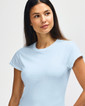 64000L Women's T-Shirt Close Up (Light Blue)