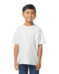 65000B Midweight Youth T-Shirt Front (White)
