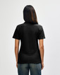 64800L Women's Pique Polo Back (Black)