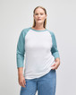 2003CVC Unisex Raglan T-Shirt (Heather Arctic)