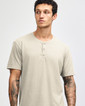 2004CVC Unisex Henley T-Shirt (Heather Bone)