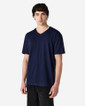 64V00 Adult V-Neck T-Shirt Side (Navy)
