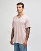 American Apparel 2006CVC Unisex Short Sleeve V-Neck T-Shirt (Heather Blush)