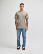 American Apparel 2006CVC Unisex Short Sleeve V-Neck T-Shirt (Heather Khaki)