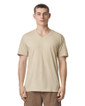 American Apparel 2006CVC Unisex Short Sleeve Henley T-Shirt (Heather Bone) American Apparel 2006CVC Unisex Short Sleeve Henley T-Shirt (Heather Bone)