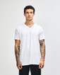 American Apparel 2006CVC Unisex Short Sleeve V-Neck T-Shirt (White)