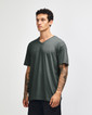 American Apparel 2006CVC Unisex Short Sleeve V-Neck T-Shirt (Heather Charcoal)