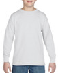 5400B Heavy Cotton Youth Long Sleeve T-Shirt Front (White)