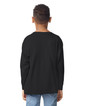 5400B Heavy Cotton Youth Long Sleeve T-Shirt Back (Black)