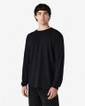 5400 Heavy Cotton Adult Long Sleeve T-Shirt Side (Black)