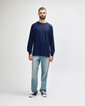 5400 Heavy Cotton Adult Long Sleeve T-Shirt (Navy)