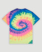 1000 Colortone Tie Dye Adult T-Shirt Flat (Neon Rainbow)