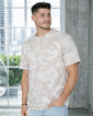 1385 Colortone Bleach Out Dyed Adult T-Shirt Front (Beige)
