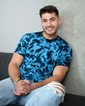 1390 Colortone Crystal Wash Adult T-Shirt Front (Navy & Columbia)