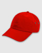 American Apparel® Washed Baseball Cap Front (Red)