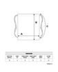 Dimensions Heavyweight Drawstring Backpack (White)