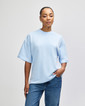 French Terry Unisex Oversized Boxy Top (Powder Blue)