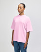 French Terry Unisex Oversized Boxy Top (Powder Pink)