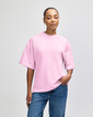 French Terry Unisex Oversized Boxy Top (Powder Pink)