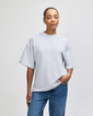 French Terry Unisex Oversized Boxy Top (Heather Grey)
