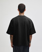 French Terry Unisex Oversized Boxy Top (Black)