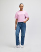 French Terry Women's Boxy Top (Powder Pink)