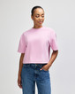 French Terry Women's Boxy Top (Powder Pink)