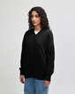 French Terry Unisex Bomber Jacket (Black)