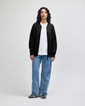 French Terry Unisex Bomber Jacket (Black)