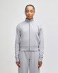 French Terry  Women’s Full Zip Jacket (Heather Grey)
