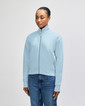 French Terry  Women’s Full Zip Jacket (Powder Blue)