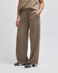 French Terry Women's Wide Leg Pants (Savana)