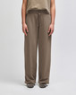 French Terry Women's Wide Leg Pants (Savana)