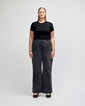 BR210 Women's Crop Fitted T-Shirt (Black)