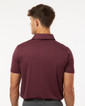 4HM00 Men’s Polyester Heather Melange Polo (Maroon Melange)