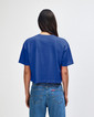 Heavyweight Cotton Women's Crop Boxy T-Shirt (Faded Lapis)