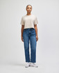 Heavyweight Cotton Women's Crop Boxy T-Shirt (Faded Bone)