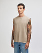 Unisex Garment Dyed Muscle T-shirt (Faded Bone)