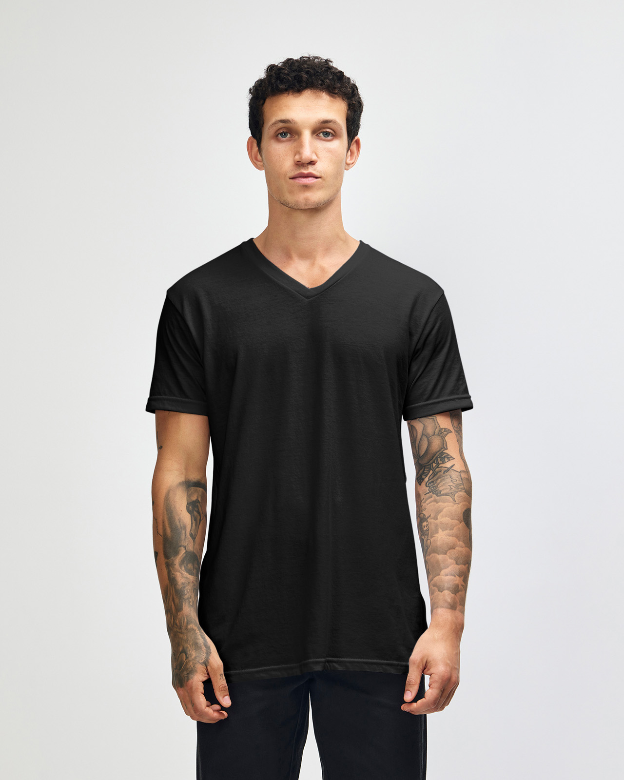 American Apparel CVC Unisex V-neck T-shirt 2006CVC