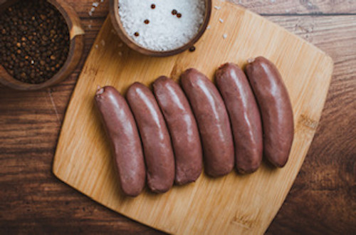 Pigeon, Black Pudding & Pitted Prune Sausages