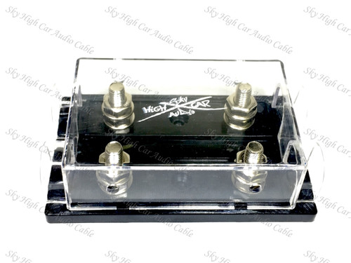 DUAL ANL Fuse Holder Ring Terminal Style Double 1/0 ga 4 ga