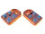 Copper Sky High Car Audio Flat 4 Spot Battery Terminals