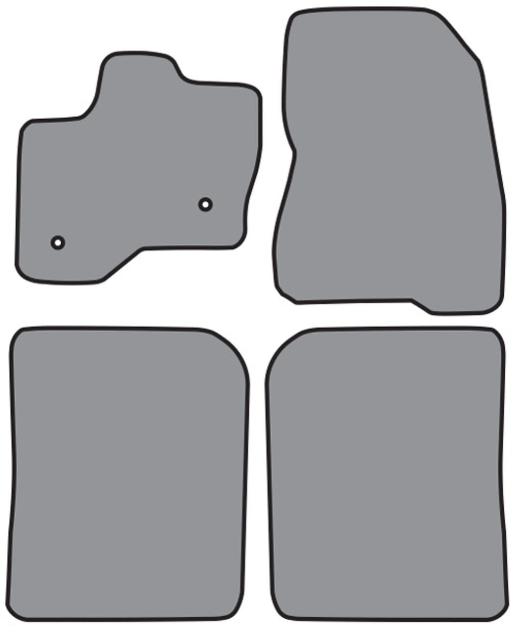 2011 2015 Ford Flex Floor Mat 4pc Cutpile P529f P528r Hydro E