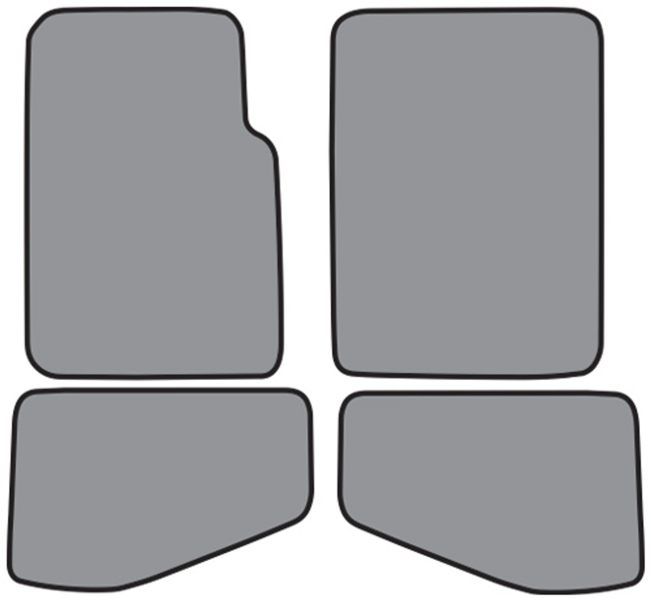 2004-2006 Jeep Wrangler Unlimited Floor Mat 4pc Cutpile (FM164, FM164R) -  Hydro-E-Lectric