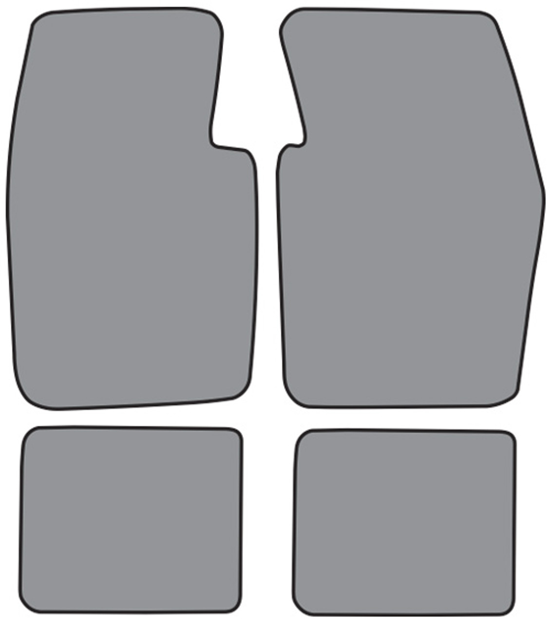 1974 1976 Dodge Dart Floor Mat 4pc Cutpile Fm692f Fm18r Hydro