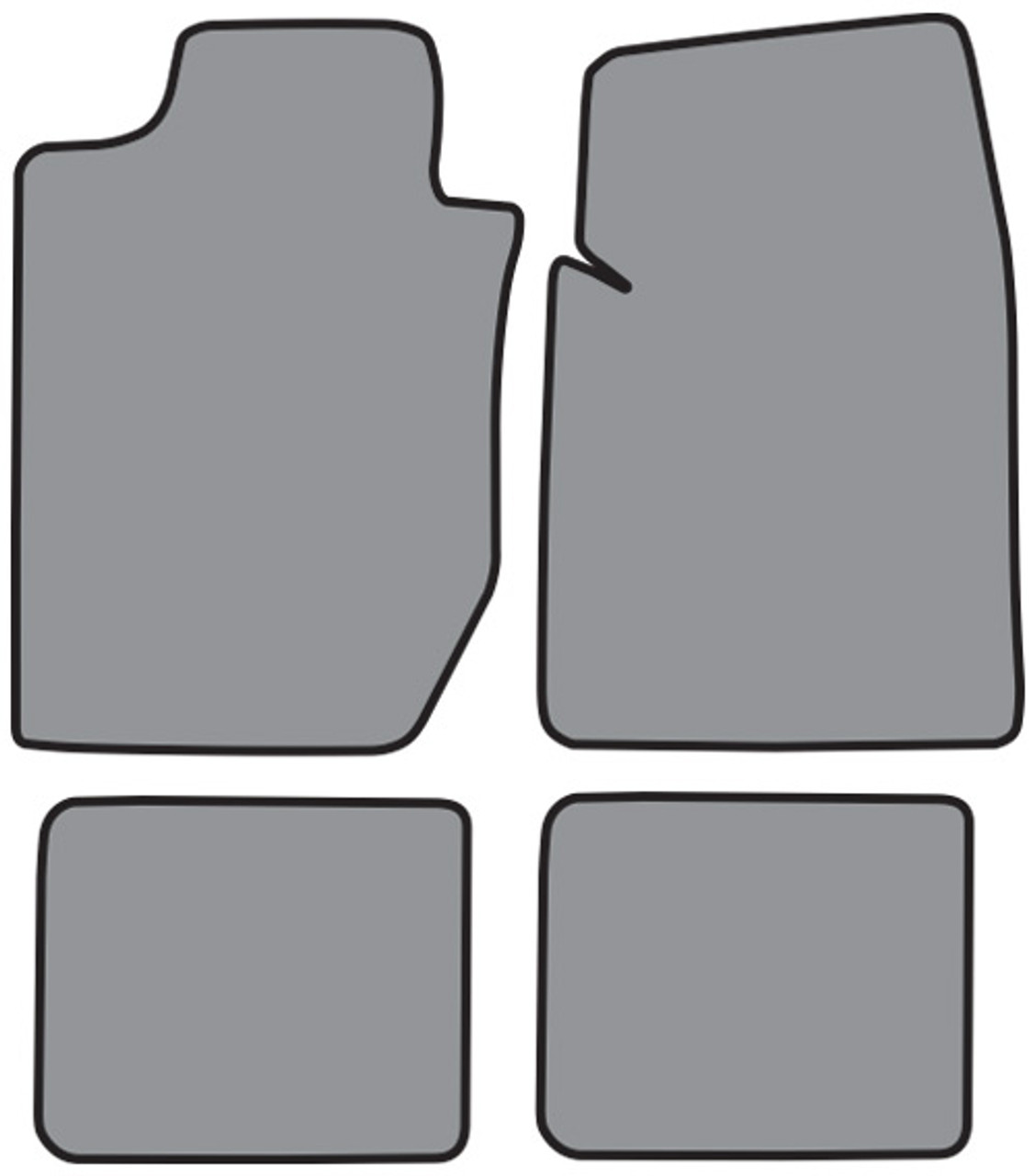 1997 2004 Dodge Dakota Crew Cab Floor Mat 4pc Cutpile Fm108f
